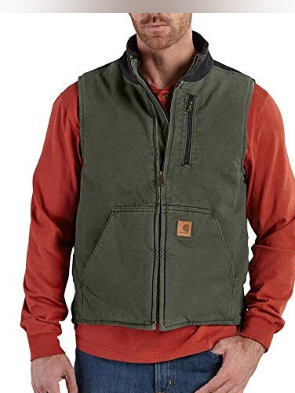 Carhartt V33 Sandstone Mock Neck Vest